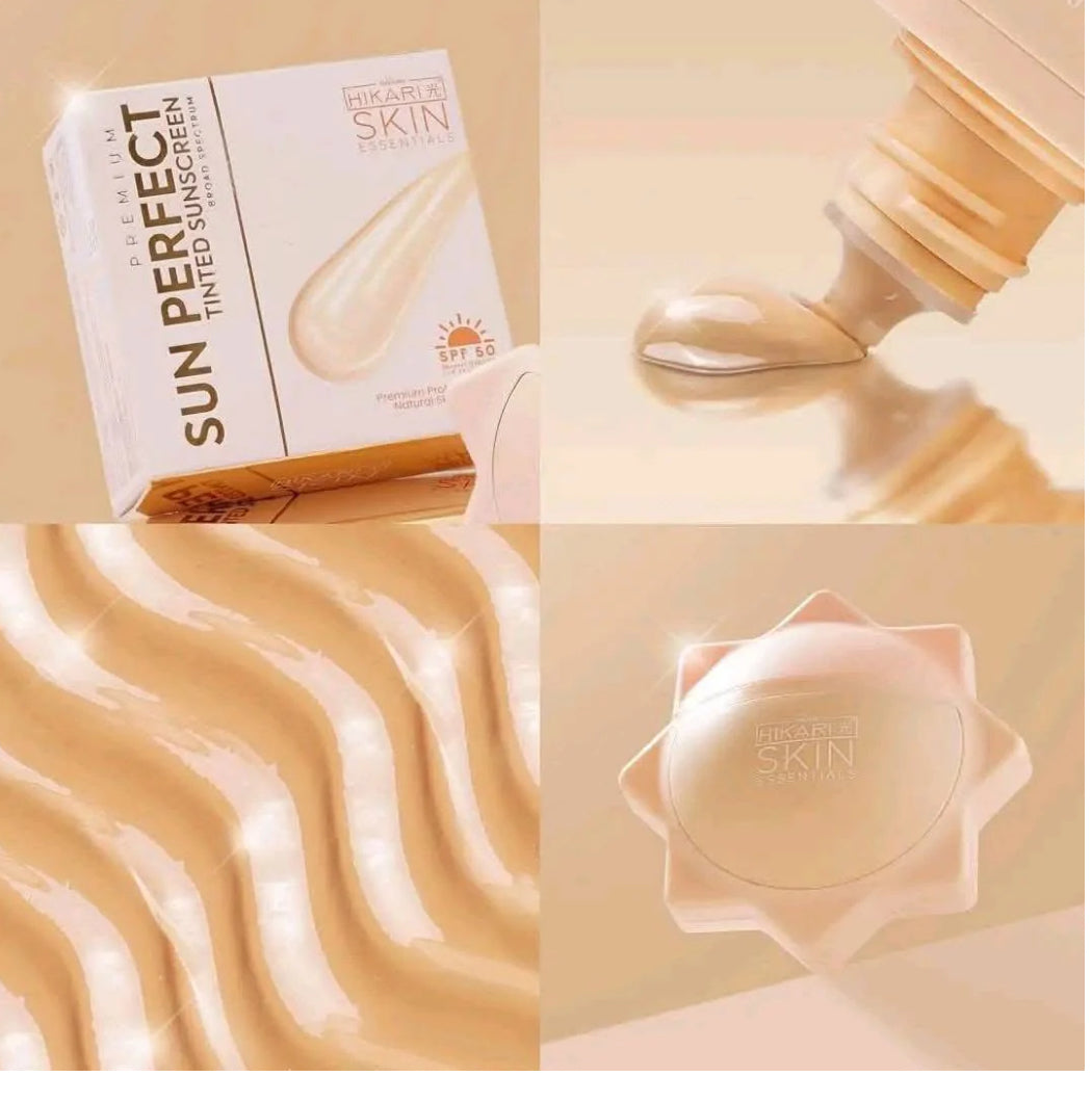 HIKARI SKIN - Premium sun Perfect Tinted Sunscreen SPF50 -50g