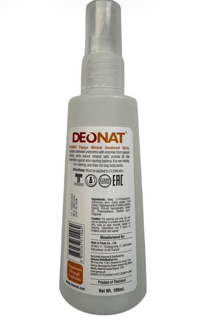 DEONAT Mineral Deodorant Spray 100ml -Papaya