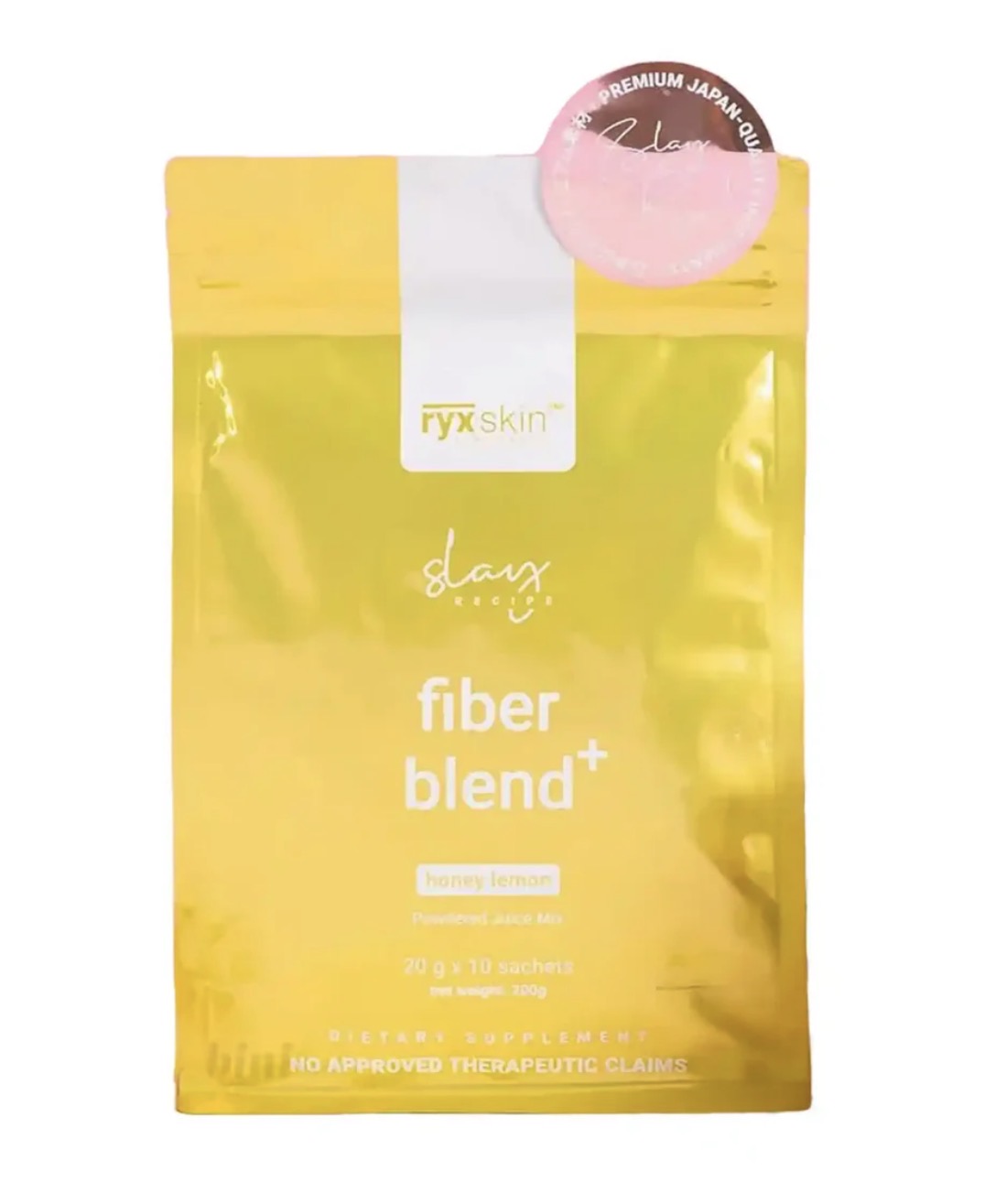 RYX SKIN SINCERITY, FIBER BLEND+ HONEY LEMON POWDERED JUICE 20G X10 SACHETS