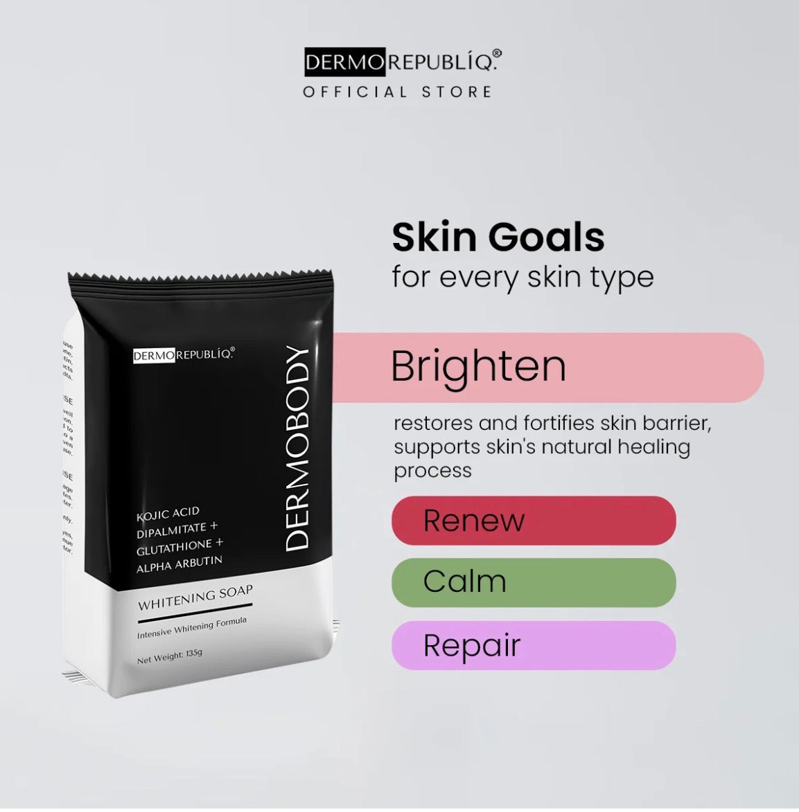 DERMO REPUBLIQ® Dermo Body Kojic Acid Dipalmitate Soap 135g