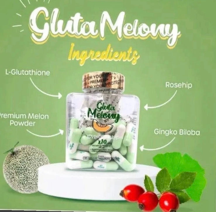 Gluta Melony Advanced White L-Glutathione 60 Capsules
