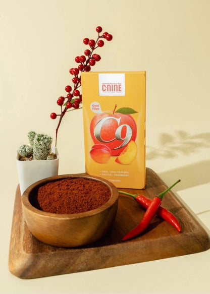 C-NINE C9 Dietary Supplement - 7 Capsules with Chia, Chili Peppers, Cactus & Cranberry
