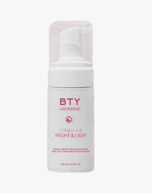 BTY ADVANCE BRIGHT & LIGHT Amino Gentle Cleansing Mousse with Yuzu Ceramide & Niacinamide - 100ml