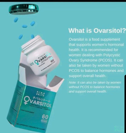 KAT MELENDEZ OVARSITOL Women’s Hormone Balance Supplement | Myo-Inositol + Magnesium + Acetyl L-Carnitine + Chromium | Supports Hormonal Health, Fertility & Metabolism | 60 Capsules