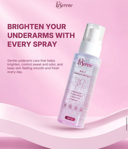 KSerene 4-in-1 Underarm Deo Spray 60ml