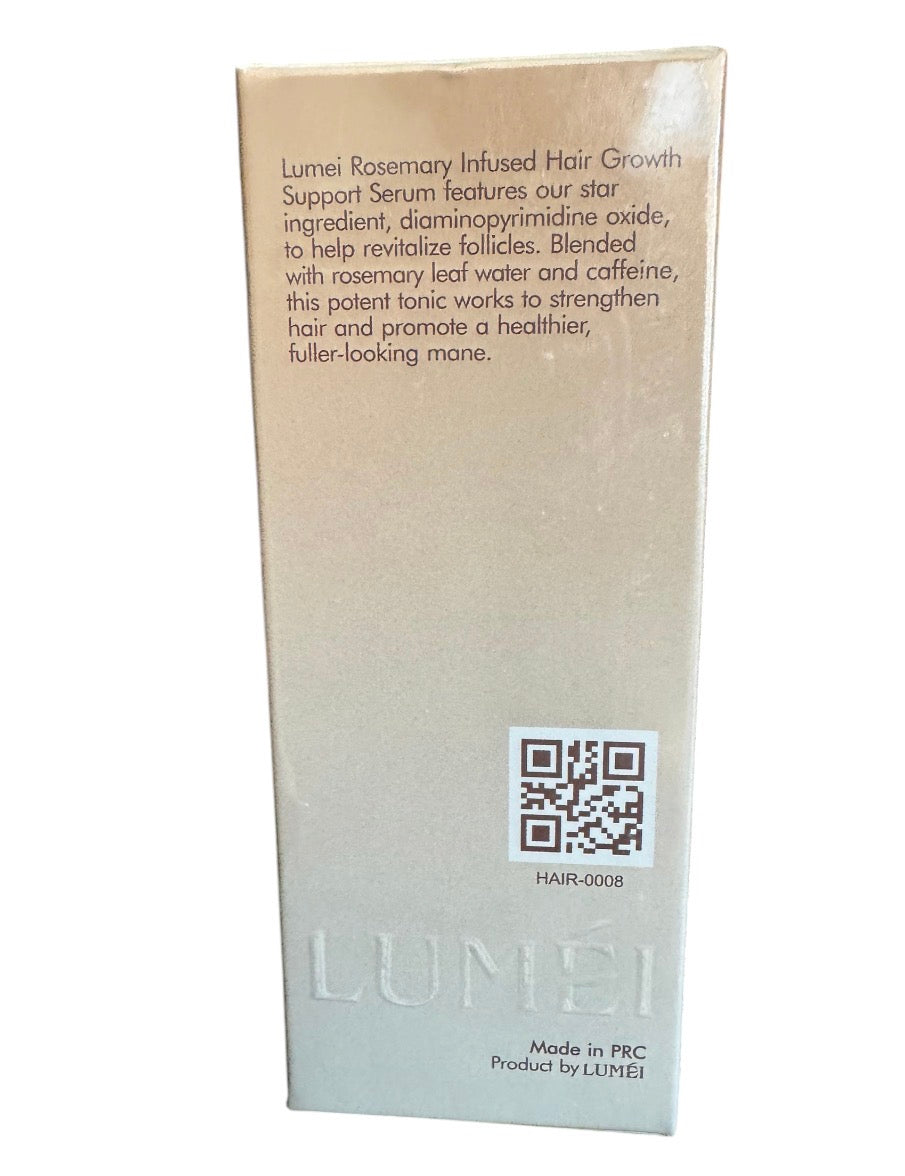 LUMÉI Rosemary Infused Hair Growth Support Serum Caffeine Glycerin Diaminopy-rimidine oxide Advanced Root Renewal Formula 30ml
