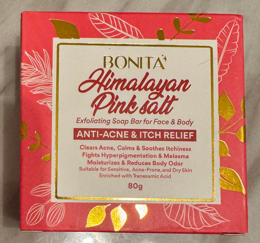 Bonita Himalayan Pink Salt face & body soap 80g