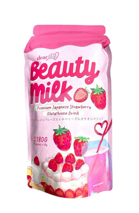 Dear face Beauty Milk Premium Japan Strawberry  Glutathione Drink