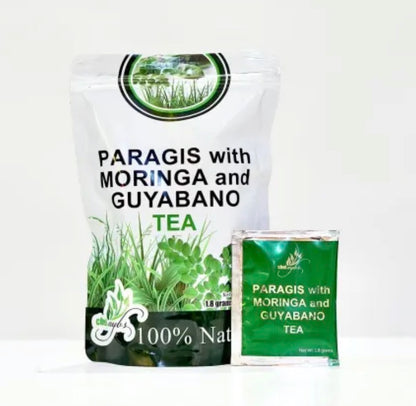 Chef Ayb's Paragis with Moringa and Guyabano Tea - 20 Sachets (1.8g Each) - Nourishing Herbal Blend for Wellness Support