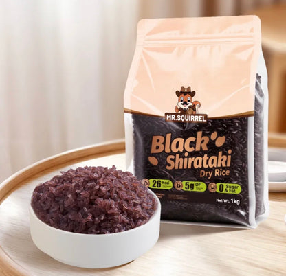Mr. Squirrel® Black Dried Shirataki Rice 1kg