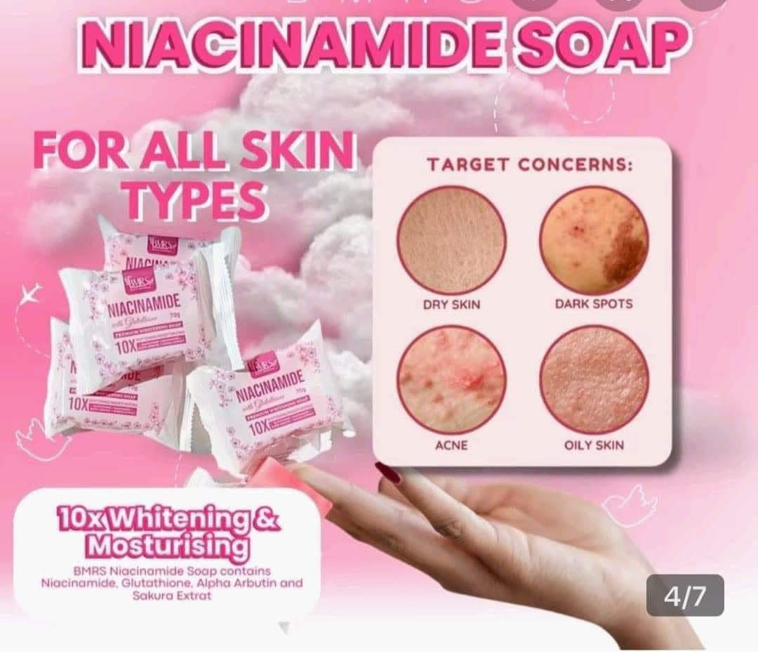 BMRS - NIACINAMIDE SOAP W/GLUTATHIONE 70g