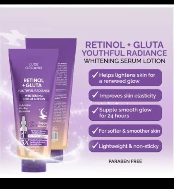Luxe Organix - Retinol + Gluta Whitening Serum Lotion 350ML