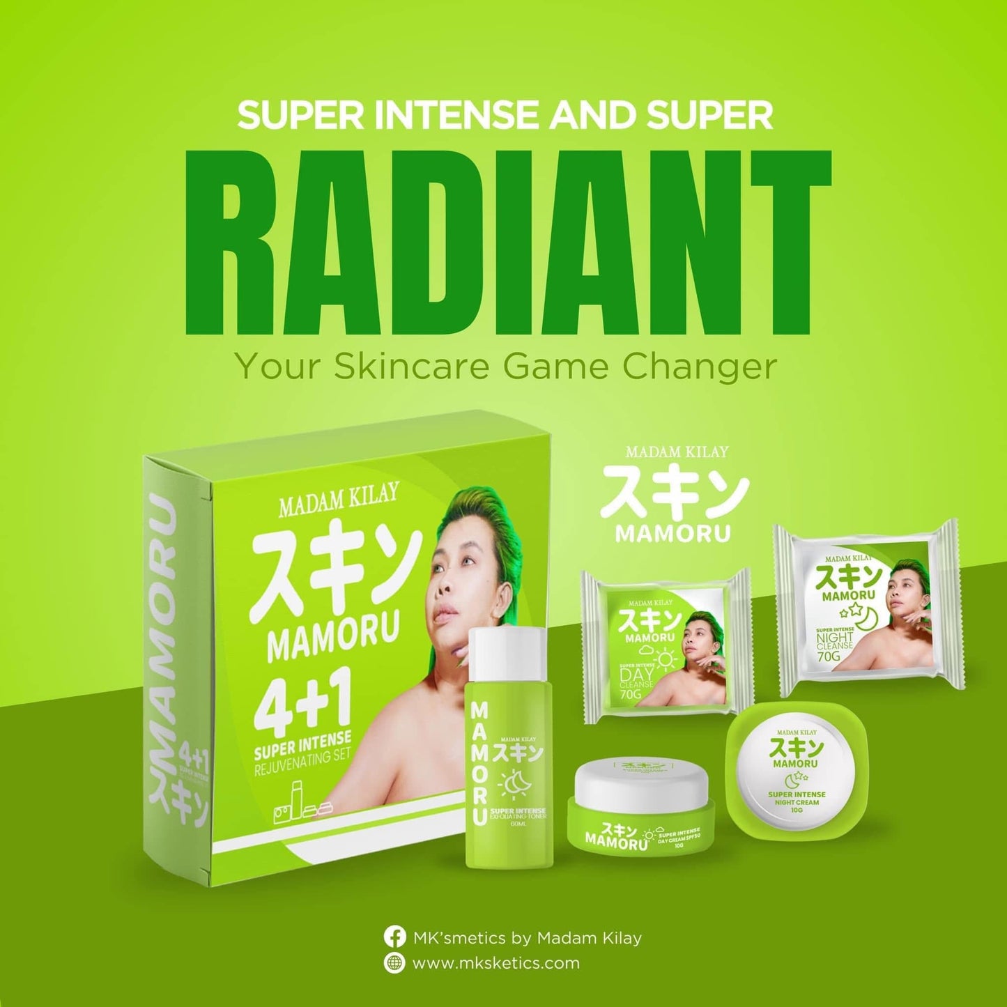 Madam kilay Mamoru 4 +1 super intense Rejuvenating set