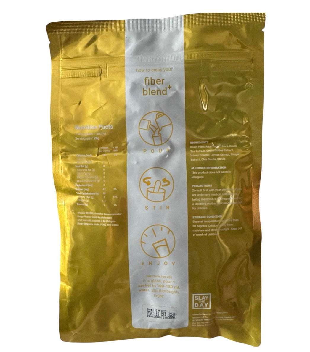 RYX SKIN SINCERITY, FIBER BLEND+ HONEY LEMON POWDERED JUICE 20G X10 SACHETS
