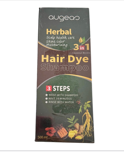 Augeas Chestnut Brown Hair Dye Shampoo 500ml