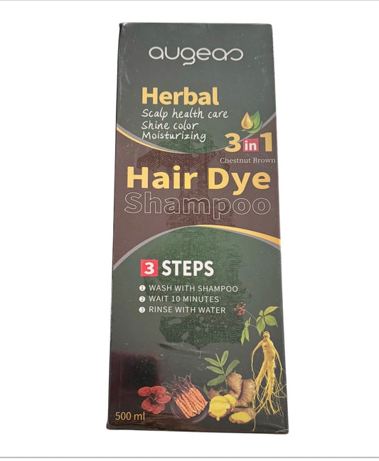 Augeas Chestnut Brown Hair Dye Shampoo 500ml