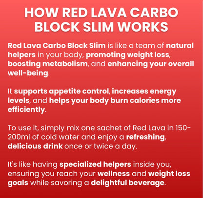 SHINJIRU RED LAVA CARBO BLOCK SLIM JUICE 10sachetsx18g (Official US Seller)