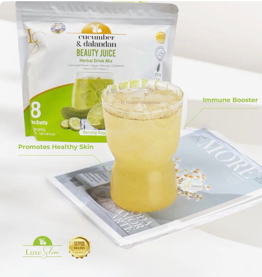 Luxe Slim Cucumber & Dalandan Beauty Juice 8 sachets
