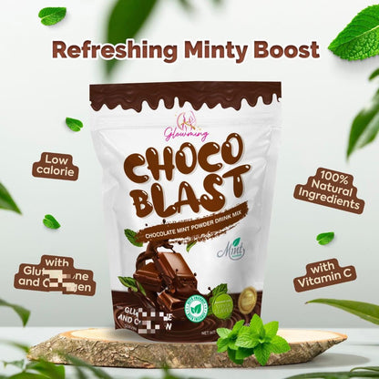 Cris cosmetics glowming shape choco blast - chocolate mint flavor 10 sachet