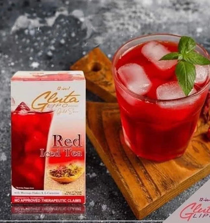 GlutaLipo Gold Series Red Iced Tea Flavor, 10 Sachets