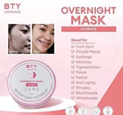 BTY Advance Overnight Mask - Hydrating Skin Repair Formula (250g)