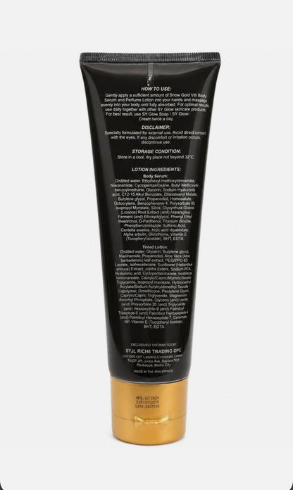 SY Glow Snow Gold VIII Body Serum & Tinted Lotion SPF 75, 200ml