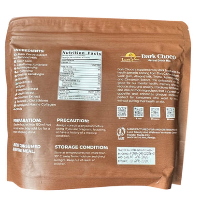 Luxe Slim  Dark Choco pouch 8 sachets