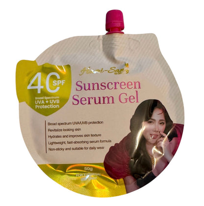 Hami-San Sunscreen Serum Gel SPF 40 50g | Lightweight Broad Spectrum UV Face Moisturizer with Niacinamide, Tranexamic Acid & Centella