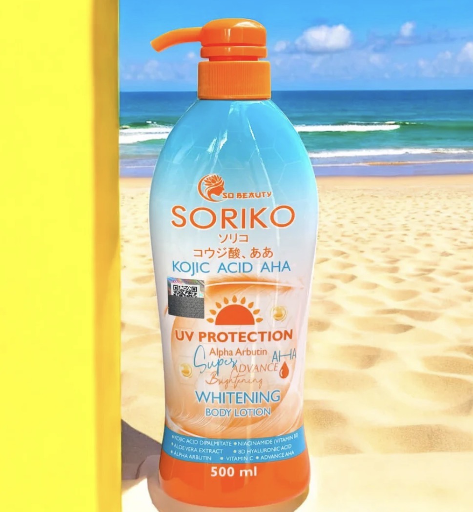 Soriko Kojic Acid AHA Whitening Body Lotion 500ml