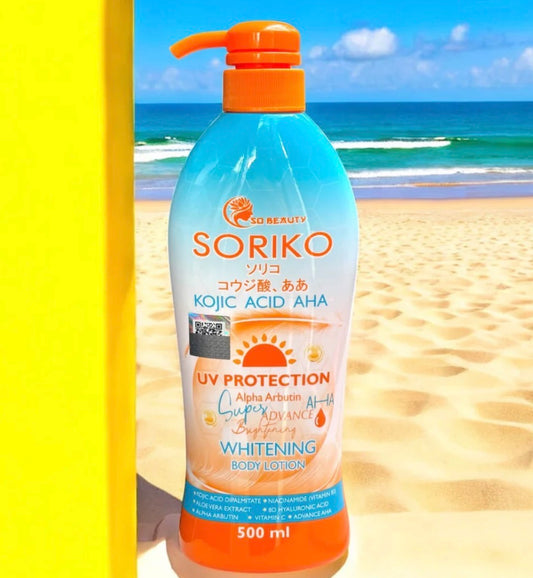 Soriko Kojic Acid AHA Whitening Body Lotion 500ml