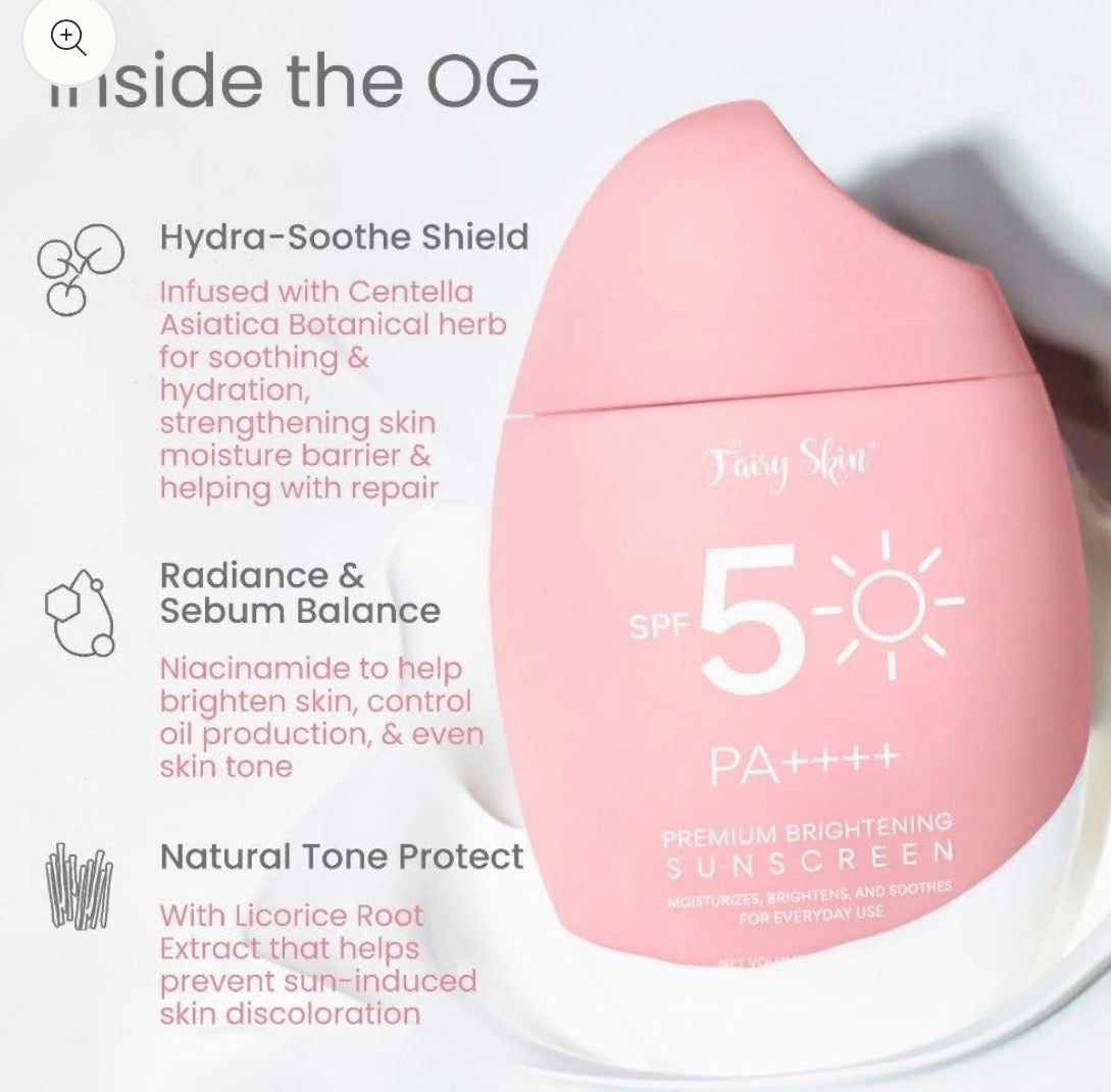 Fairy Skin Premium Brightening SUNSCREEN SPF50 PA+++ -50G