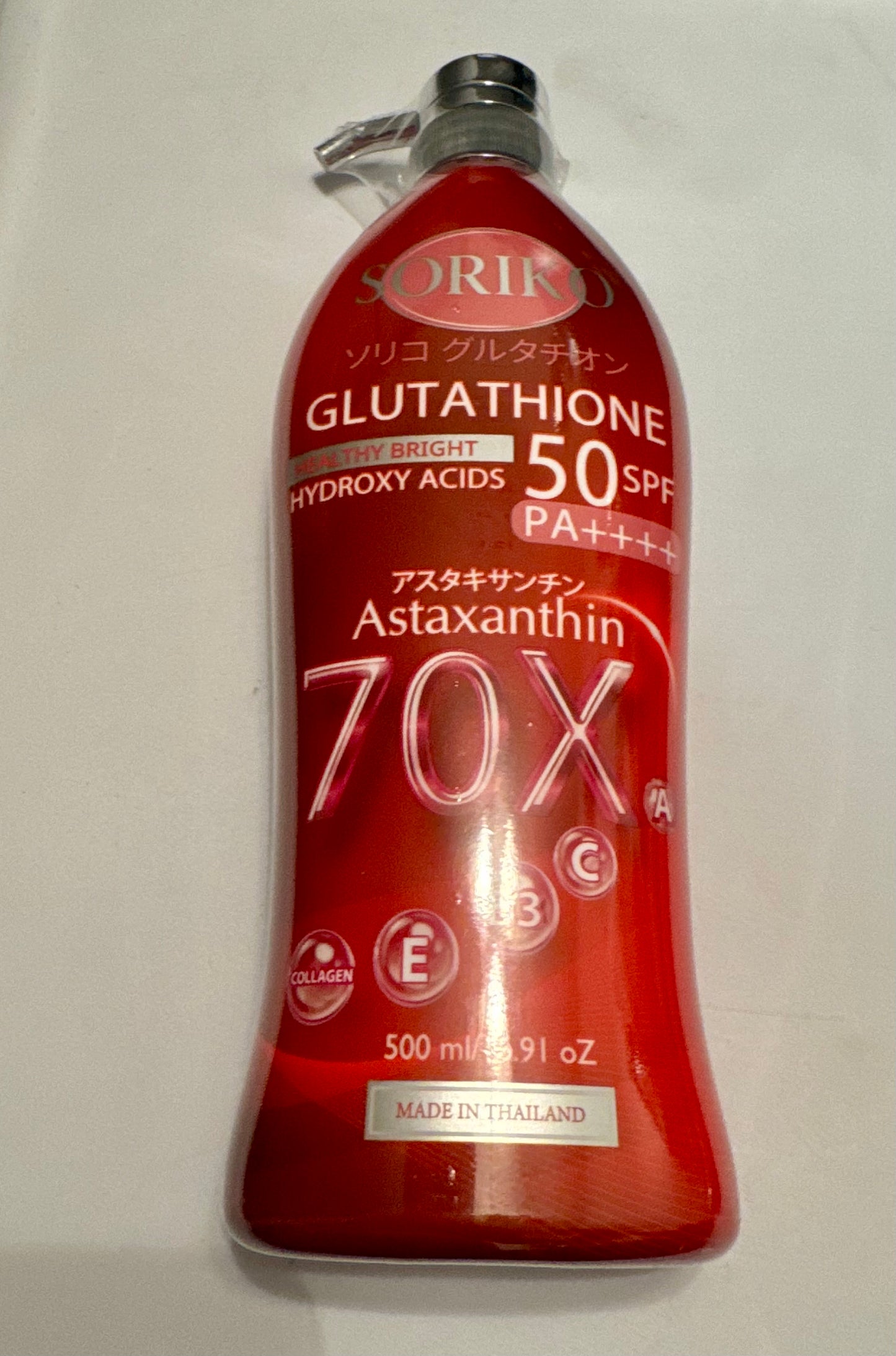 Soriko Gluthathione Healthy Bright Hydroxy Acids 50 spf 500ml