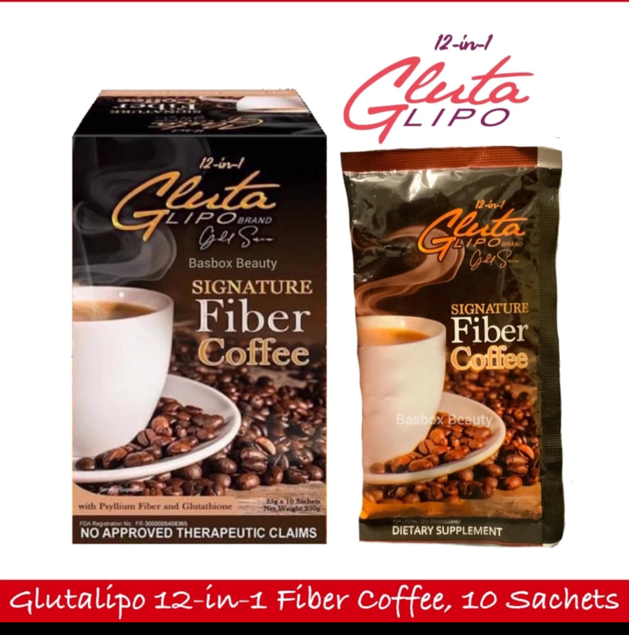 Gluta lipo Signature Fiber Coffee