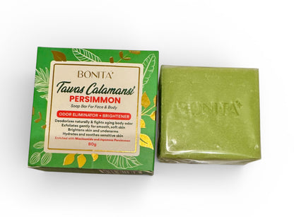 Bonita Tawas Calamansi Persimmon body and face bar 80g
