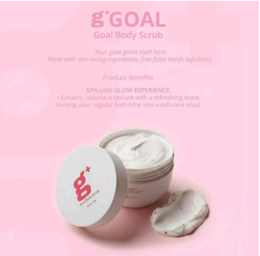 G+ Goal Body Scrub: Exfoliating, Whitening, and Moisturizing 250g