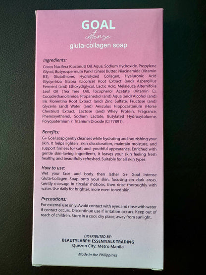 Beautylab Goal Intensive Gluta-Collagen Soap (100gx 3 bars)