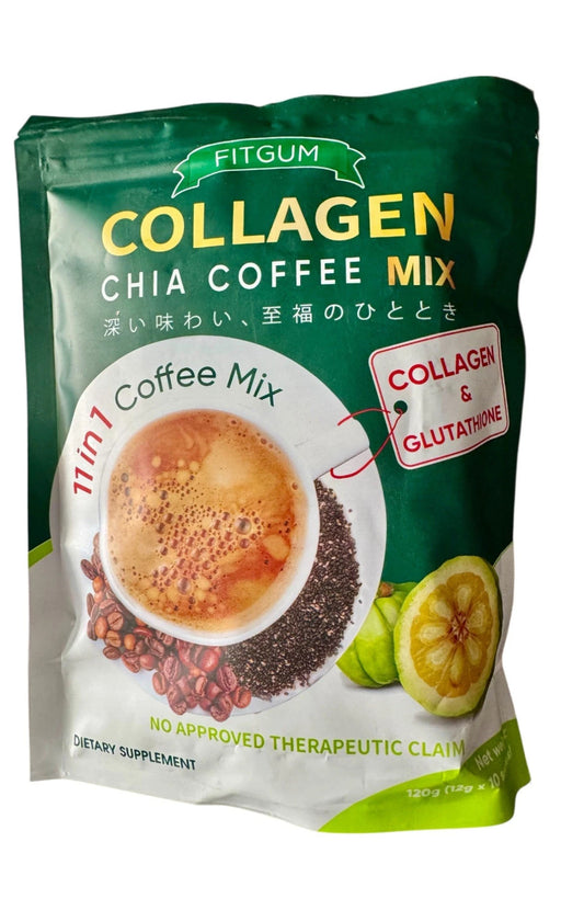 FITGUM - COLLAGEN CHIA COFFEE MIX 120G