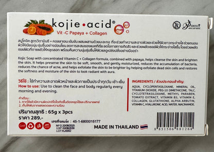Kojie acid 3 in 1 value pack soap by Perfect Skin Lady White