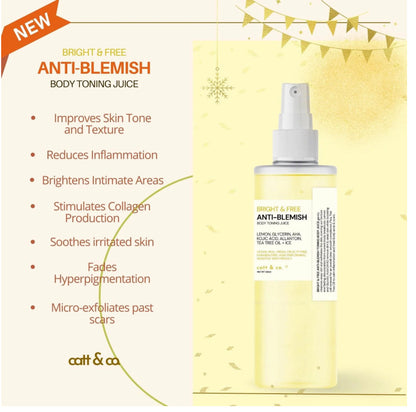 Catt & co. Bright & Free Anti-Blemish Body Toning Juice 100ML