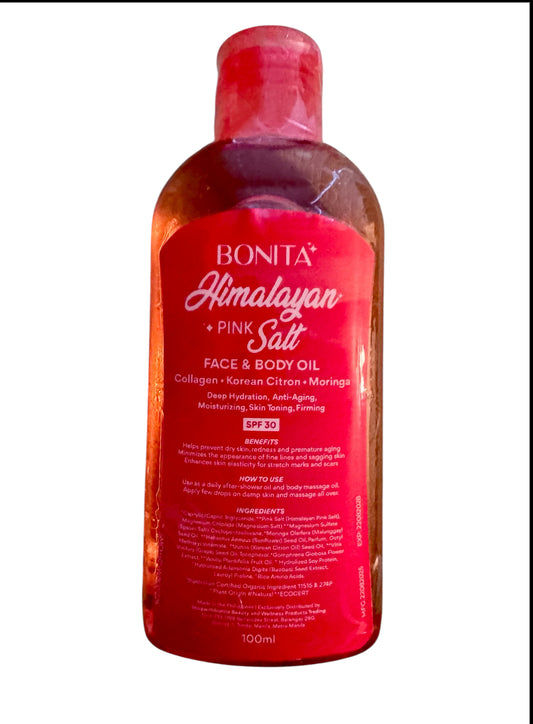 Bonita Himalayan Pink Salt face and body oil