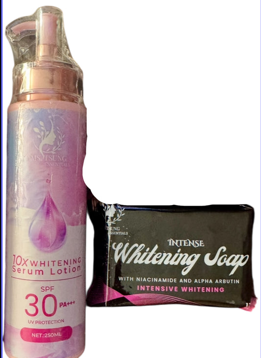 Ms tsung essentials Serum lotion & Whitening soap - BUNDLE