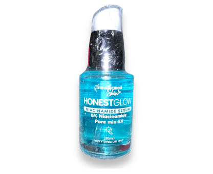 Transformed skin- Honest glow Niacinamide Serum 30ml-blue