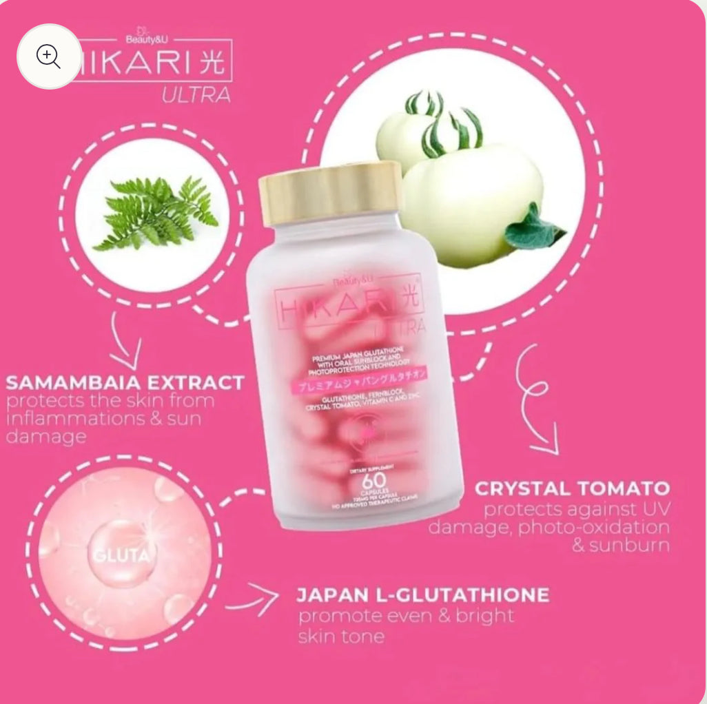 Hikari Ultra Premium Japan Glutathione with oral sunblock