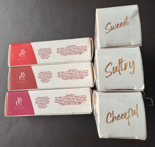 Her Choice PH Satin Lips HD Matte Liptint- SWEET, SULTRY, CHEERFUL 3pack 11/26exp