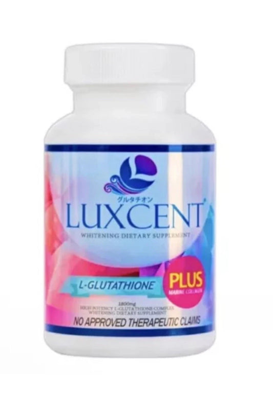 Luxcent Glutathione Plus Capsules with Marine Collagen - 1800mg