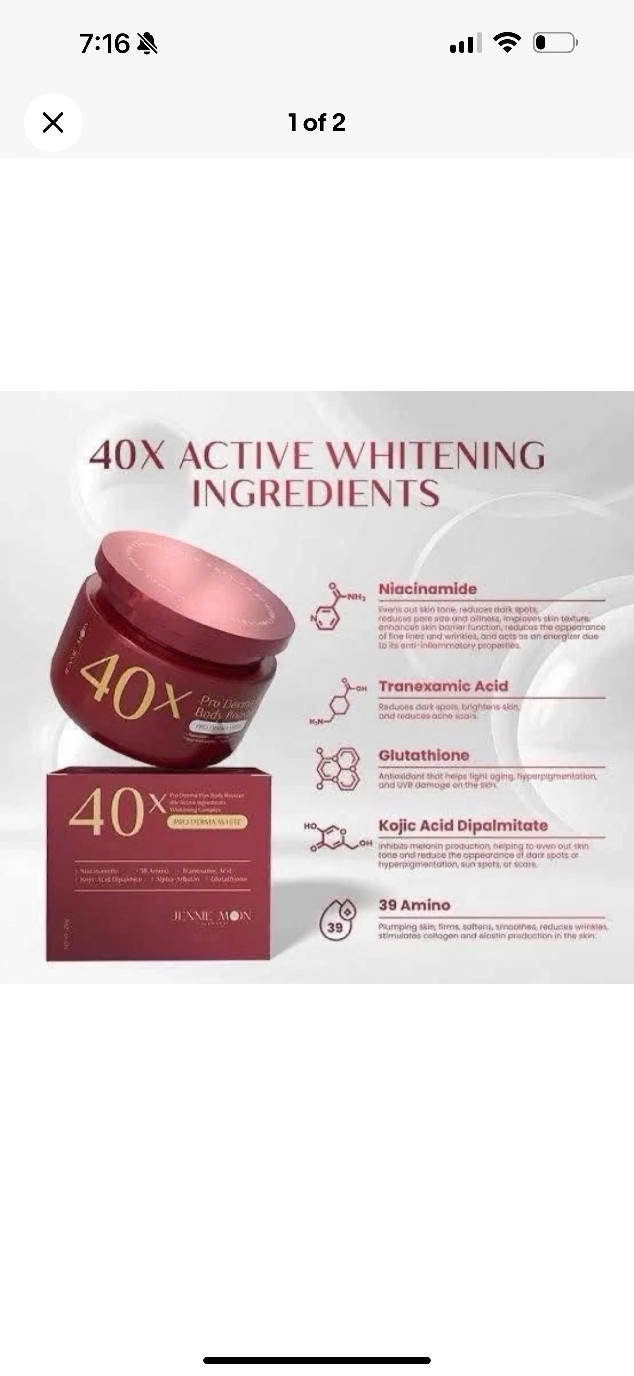 JENNIE MOON Pro Derma Plus Body Booster 250g AUTHENTIC