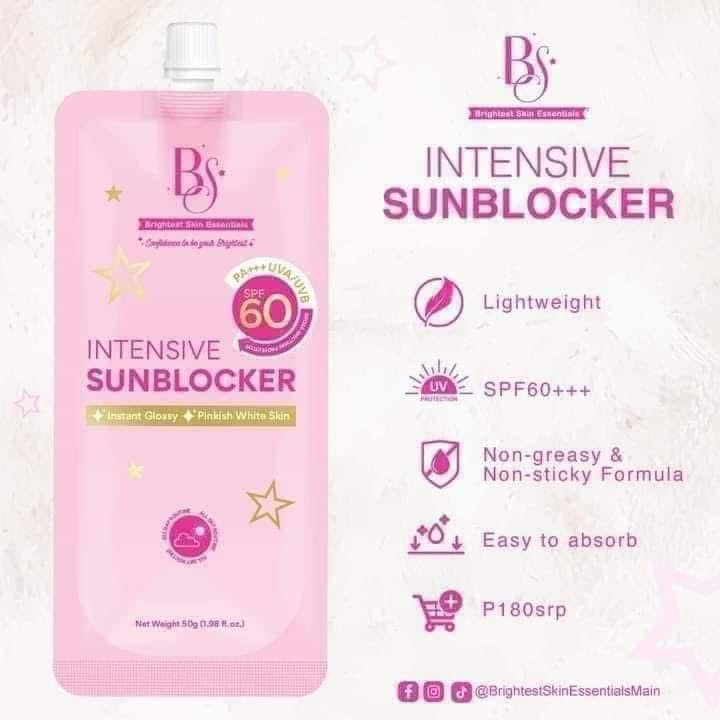 Brightest Skin Essentials- intensive sun blocker spf60 PA++++ - 50G