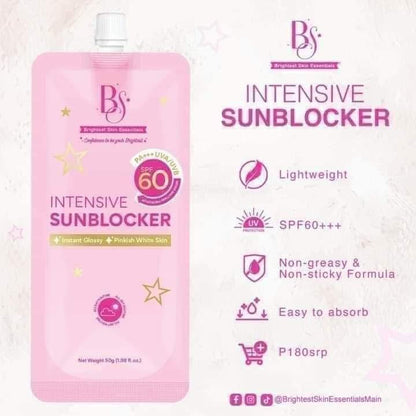 Brightest Skin Essentials- intensive sun blocker spf60 PA++++ - 50G