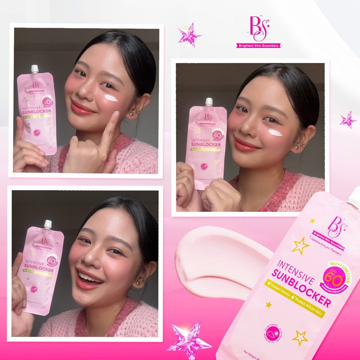 Brightest Skin Essentials- intensive sun blocker spf60 PA++++ - 50G