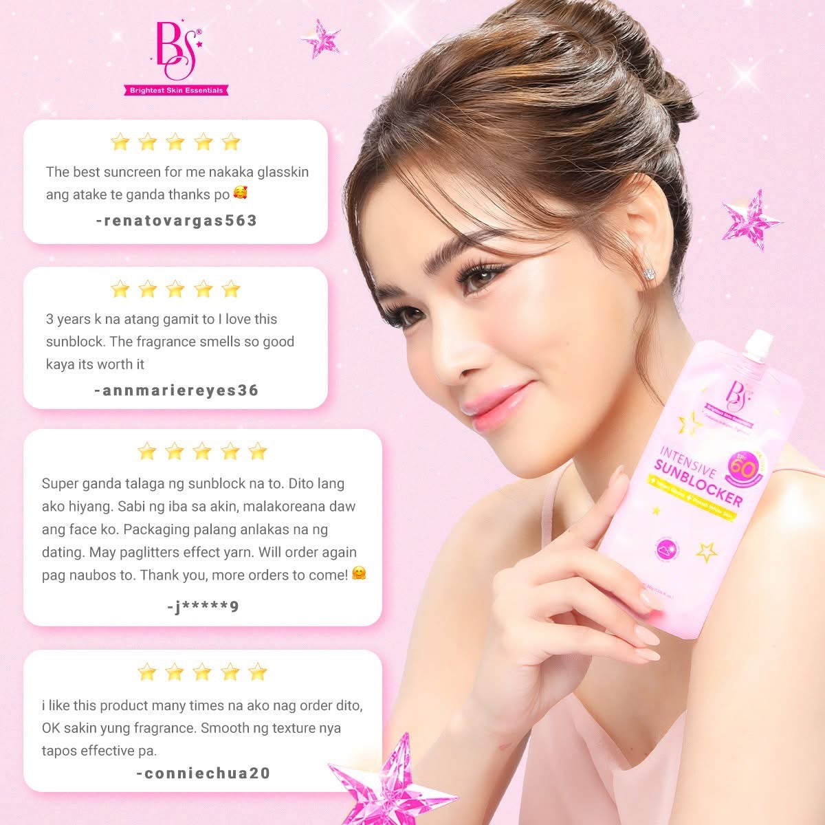 Brightest Skin Essentials- intensive sun blocker spf60 PA++++ - 50G